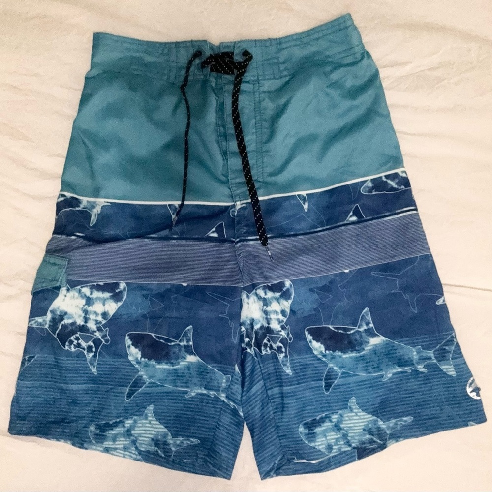 Ocean Current Aqua Swim Shorts - Picture 2 of 6